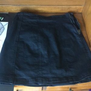 Black Jean skirt